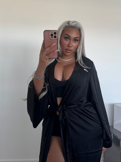 Midnight Muse Long Silk Robe
