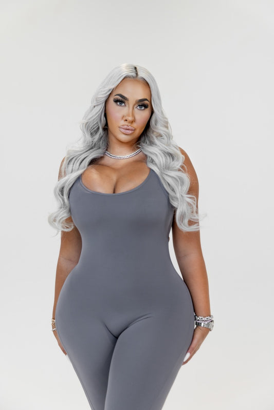 Flex & Flare Jumpsuit - Grey