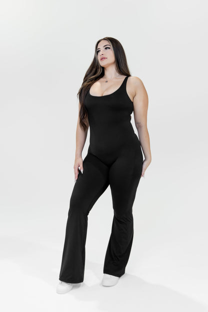 Flex & Flare Jumpsuit - Black