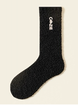 Luxe Fuzzy Socks - Black